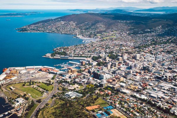 Hobart-City-Aerial